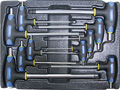 Набор Т-образных шестгранных ключей с пластиковой рукояткой 10пр. в ложементе в Тюмени